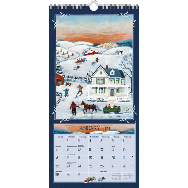 Art Wall Calendar 2023 Lang Folk Art 2023 Calendar Wall Décor Wayfair